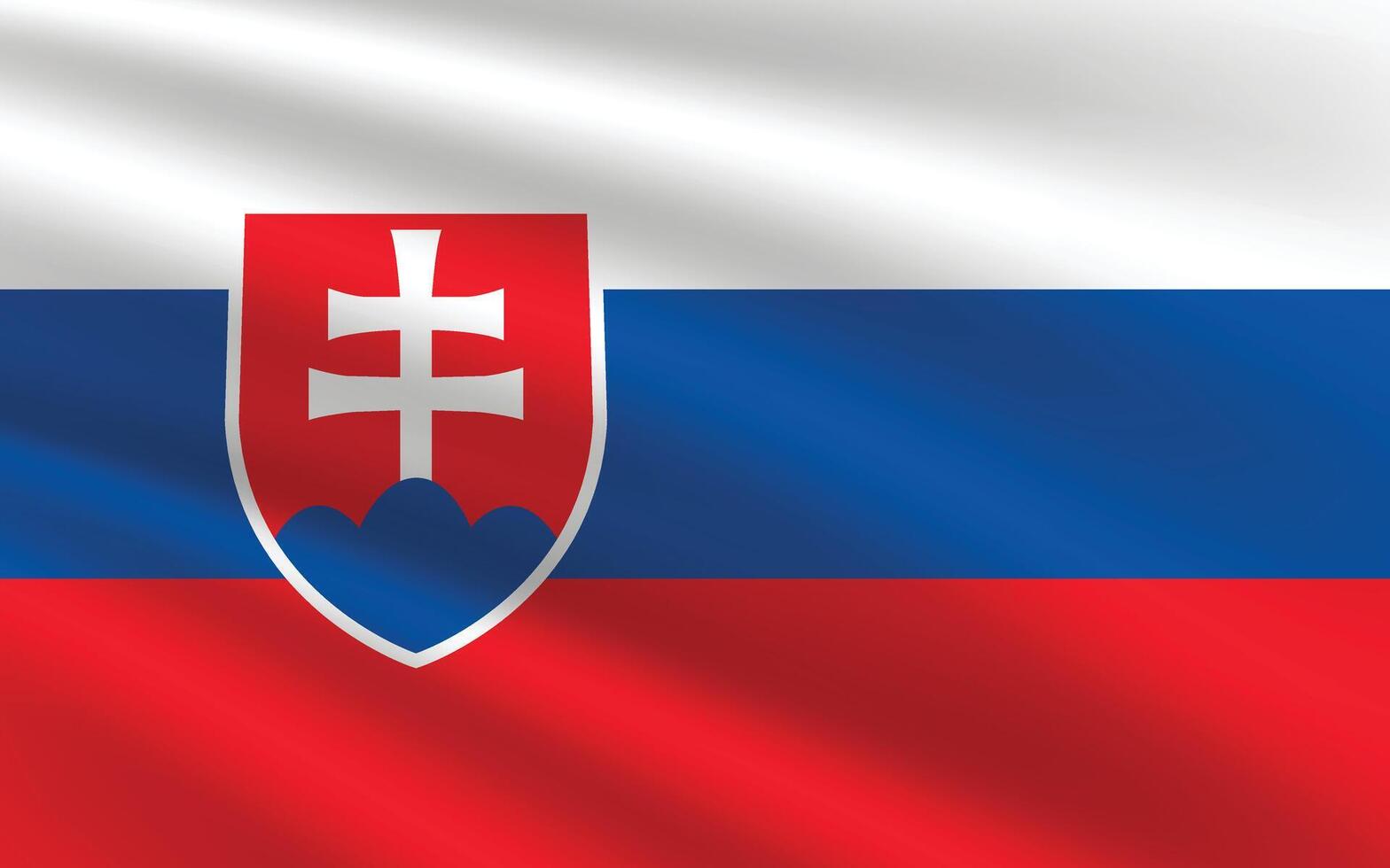 nationell flagga av slovakien. slovakia flagga. vinka slovakia flagga. vektor