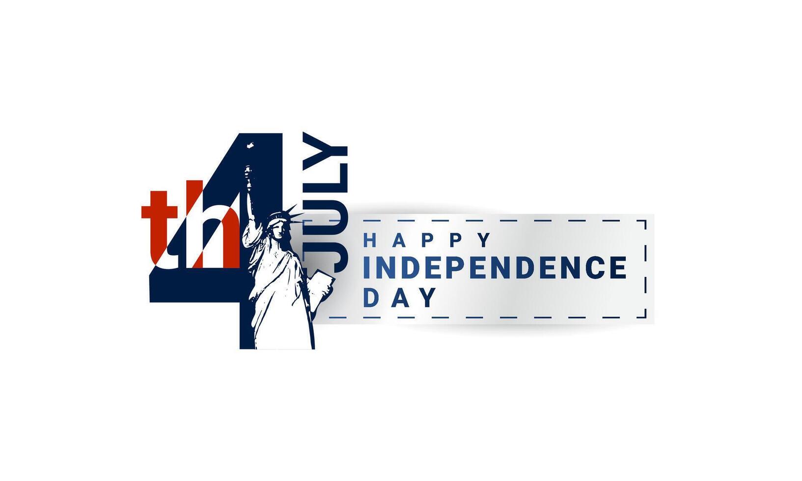 vereinigt Zustände Unabhängigkeit Tag, 4 .. von Juli amerikanisch Freiheit, geeignet zum Hintergründe, T-Shirts, Kleidung, Poster, Banner und Andere vektor