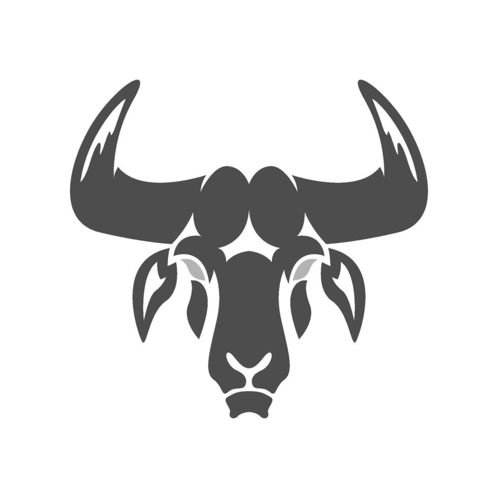 Stier-Symbol-Logo-Design vektor