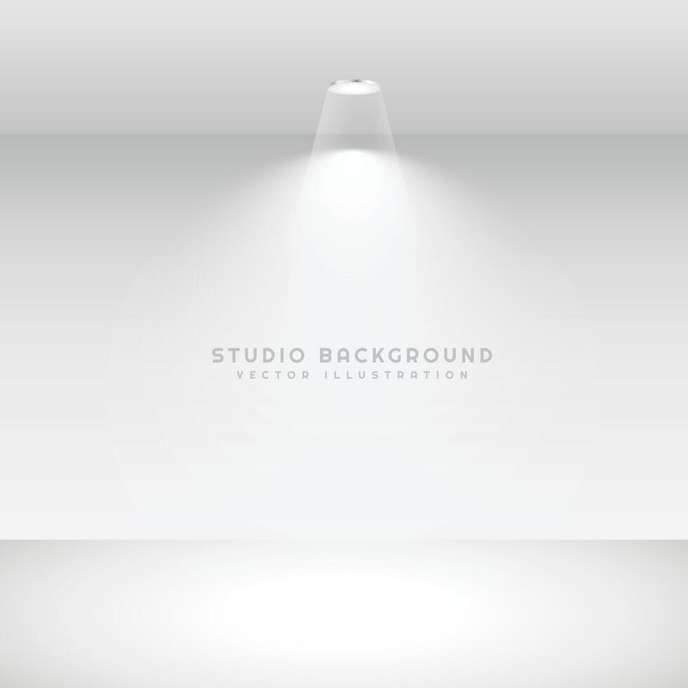 studio bakgrund med fläck ljus vektor
