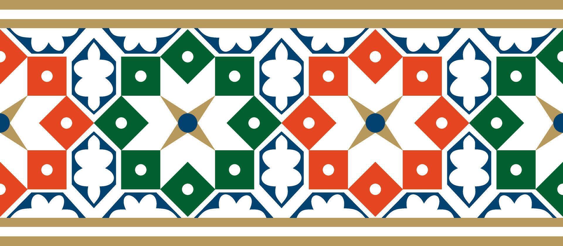 nahtlos National farbig Ornament von uralt Persien. iranisch ethnisch endlos Grenze, rahmen. vektor