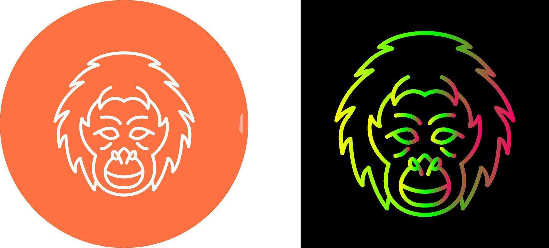 Orang-Utan Symbol Design vektor