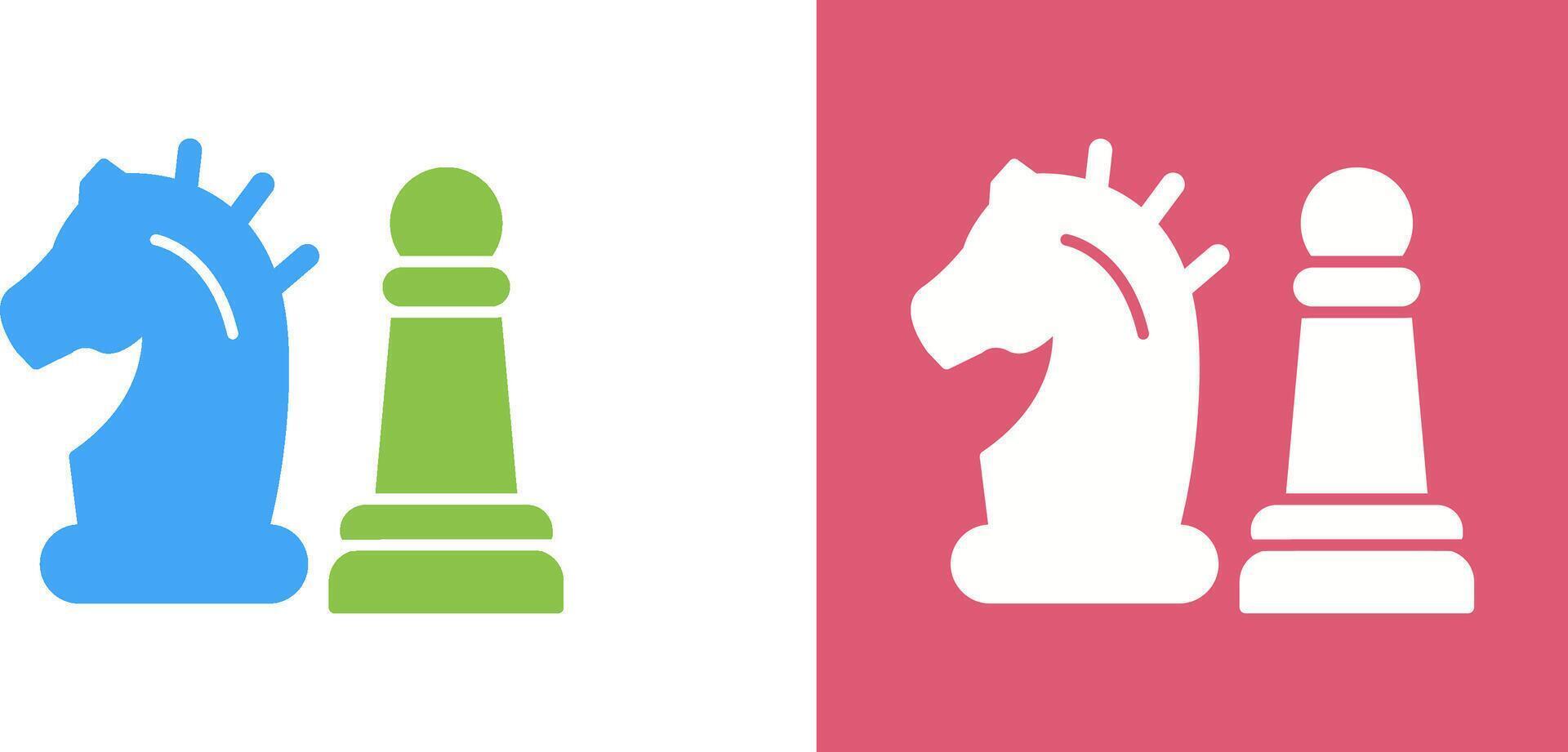 schackpjäs ikon design vektor