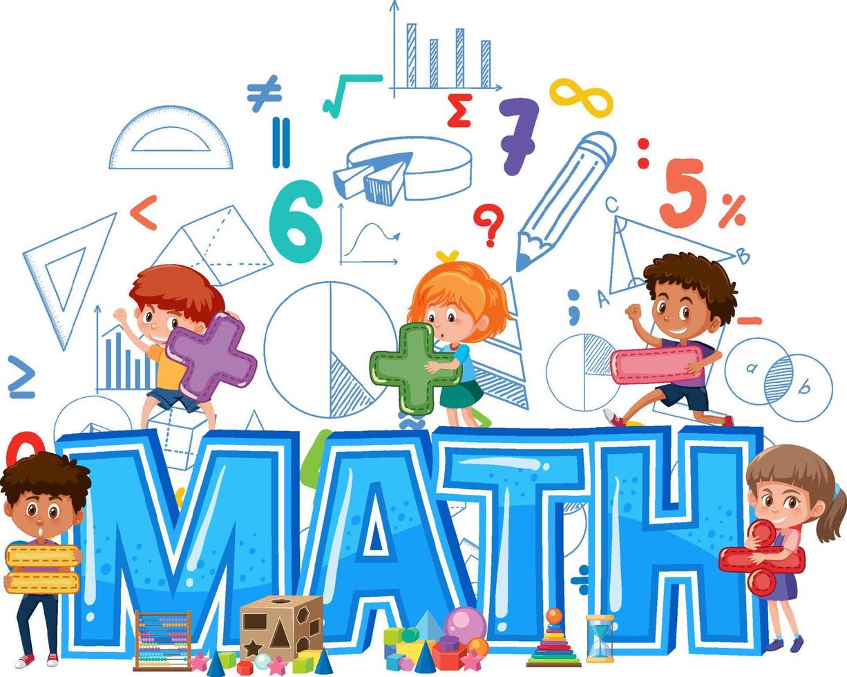 Mathematik-Schriftsymbol mit Formel vektor