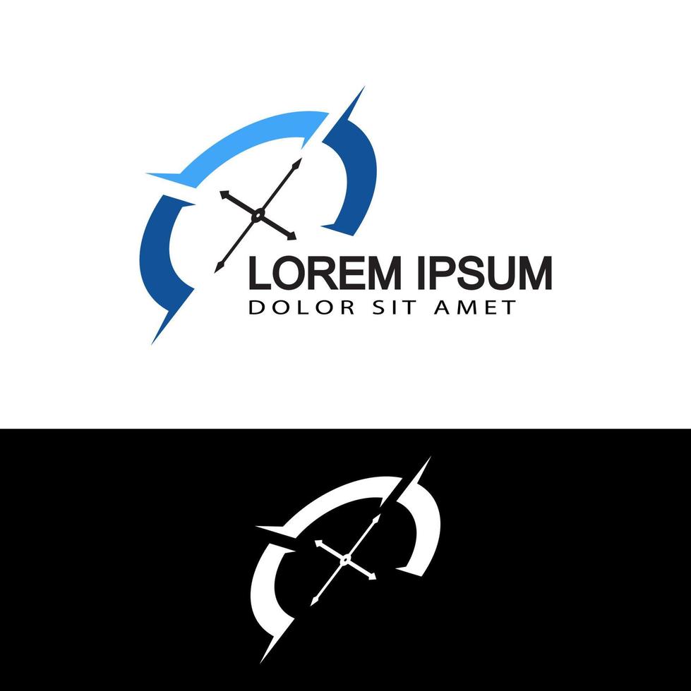 Kompass Logo Vorlage Design Vektor