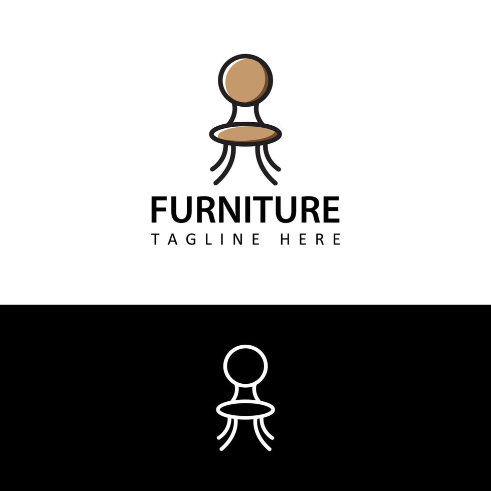 Möbel Logo Vorlage Design Vektor