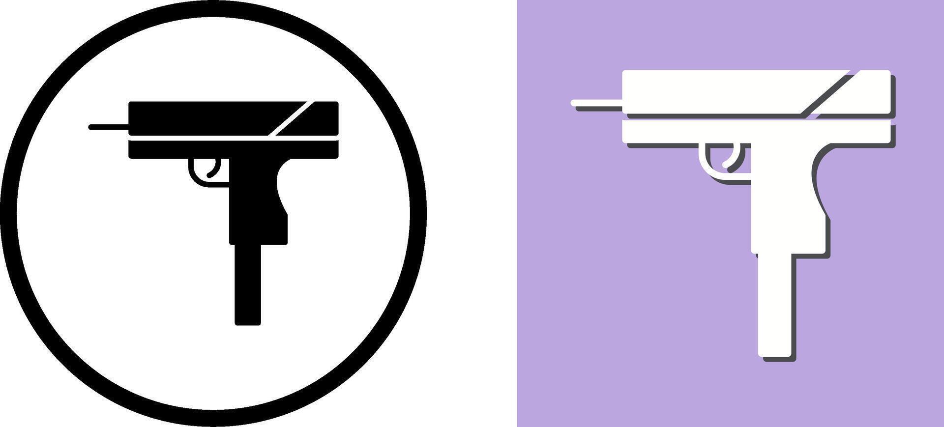 einzigartig Gewehr Symbol Design vektor