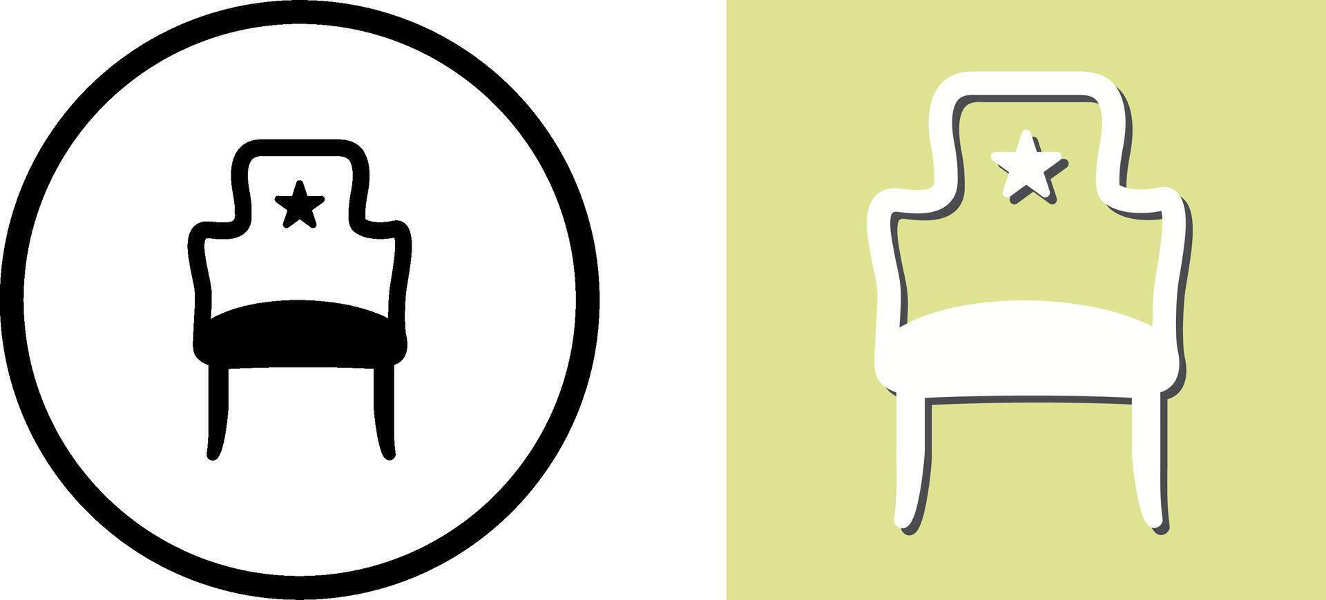 Sitz-Icon-Design vektor