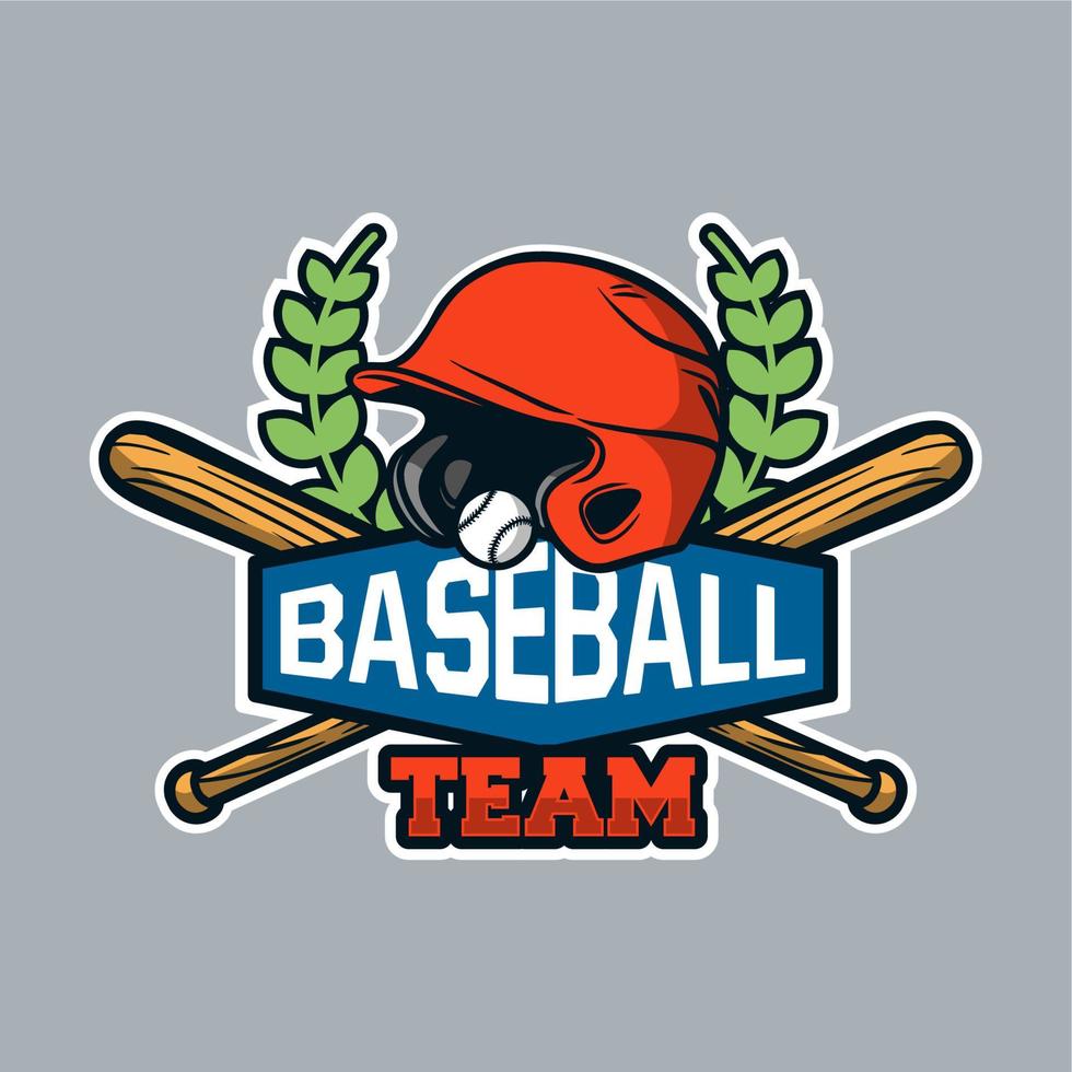 Baseball-Abzeichen-Logo-Emblem-Vorlage Baseball-Team vektor