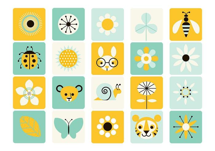 Frühling Icon Vector Pack