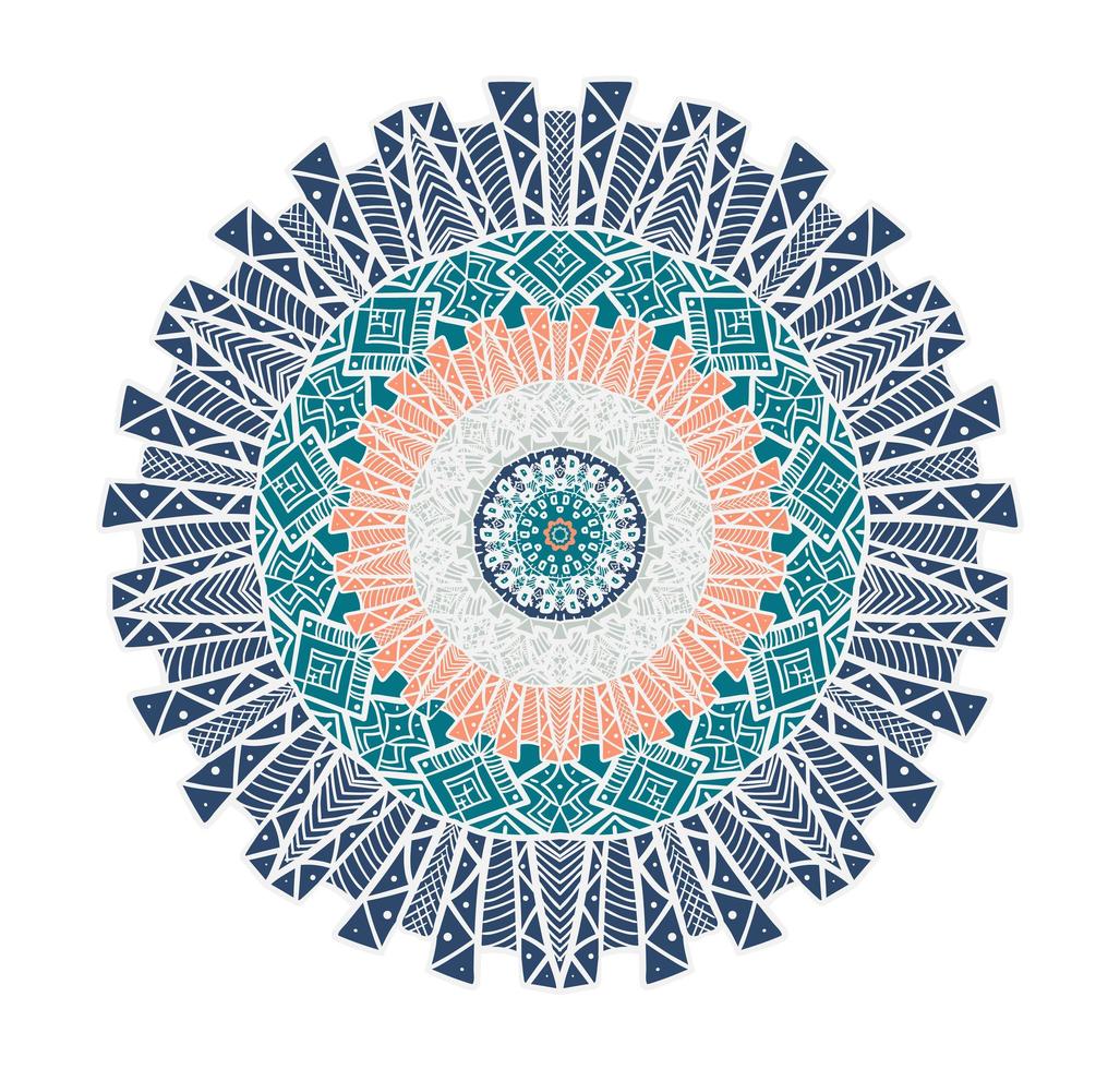 Mandala Linienvorlage vektor