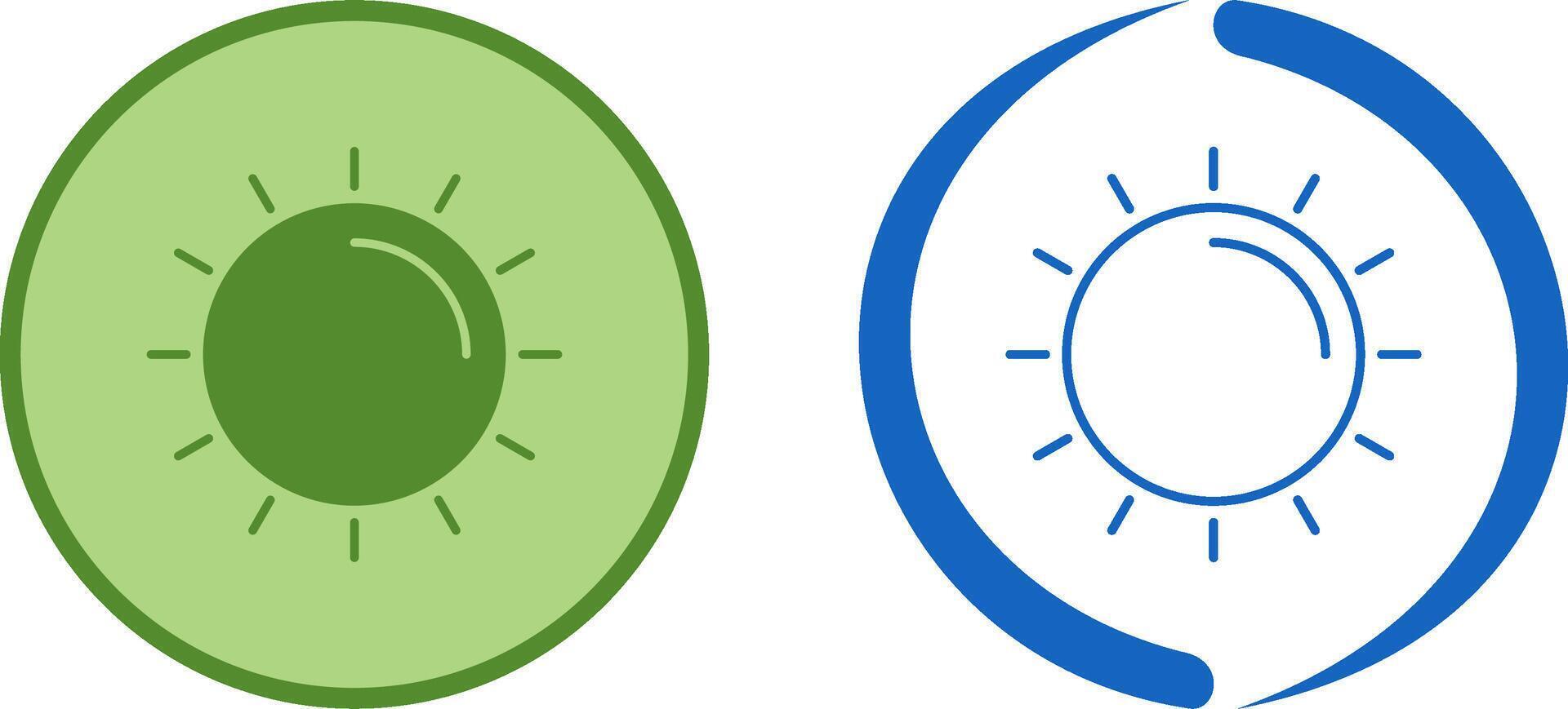 Sonne-Icon-Design vektor