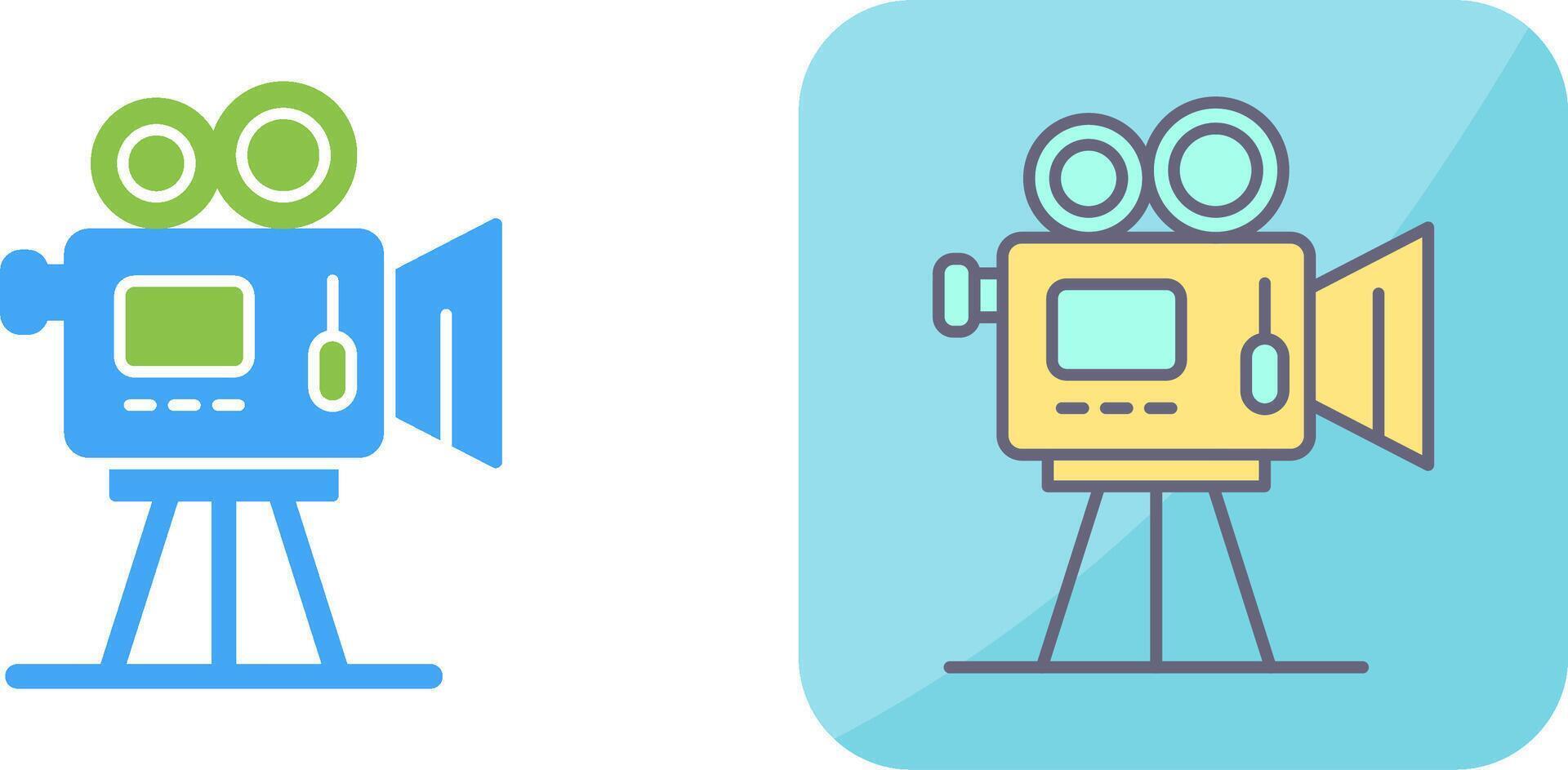 Filmkamera-Icon-Design vektor