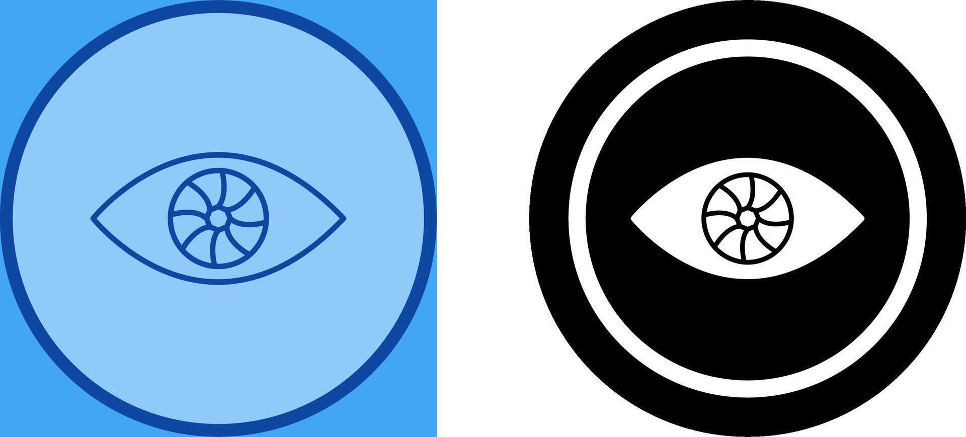 einzigartig Auge Symbol Design vektor