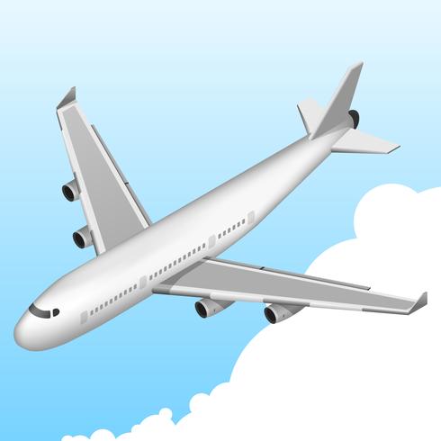 Flugzeug isometrische Symbol vektor