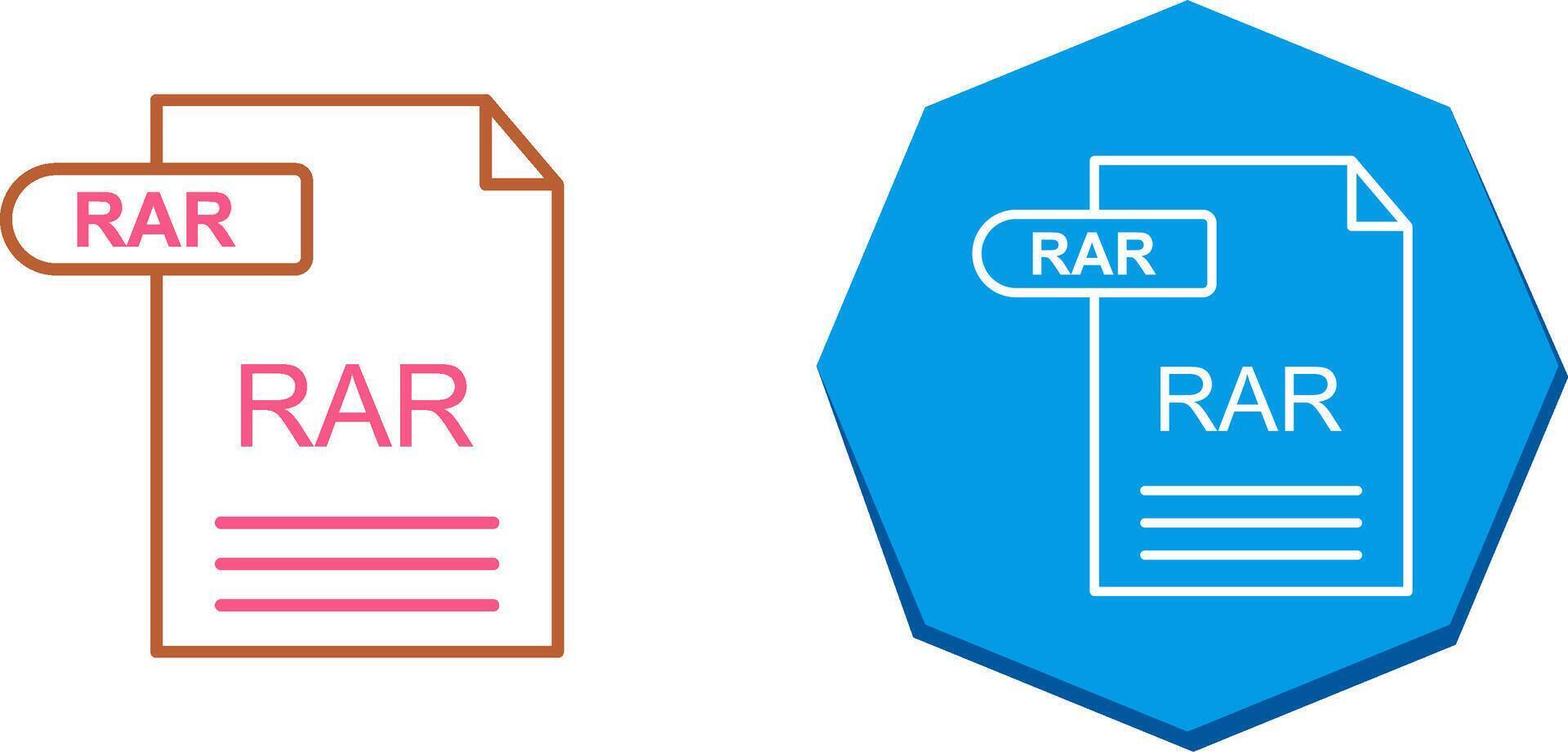 rar Symbol Design vektor