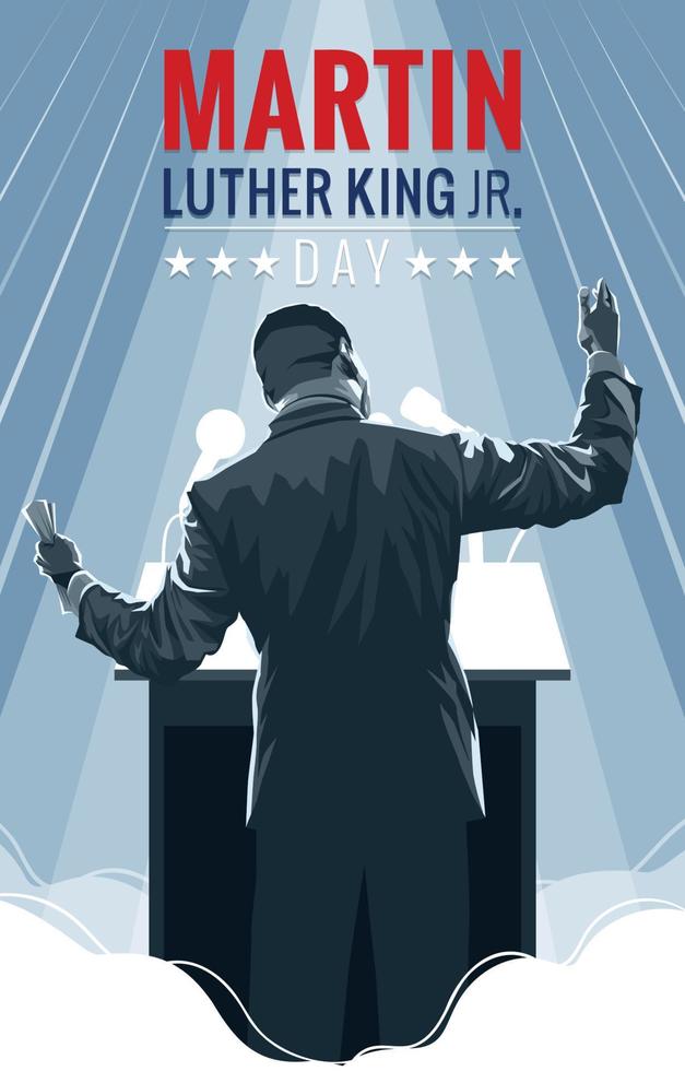 Martin Luther King Day Poster Konzept vektor