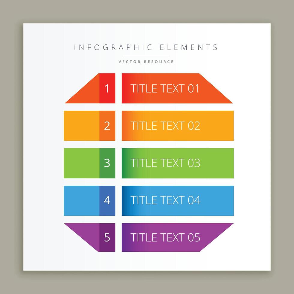 abstrakt modern Schritte Möglichkeit bunt Infografik Design Banner vektor