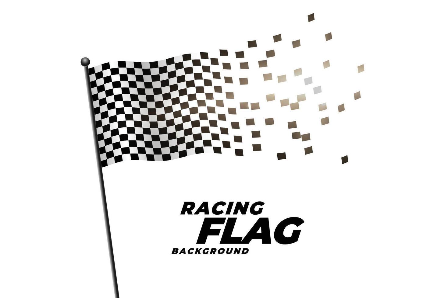 Rennen kariert Flagge Hintergrund Design vektor