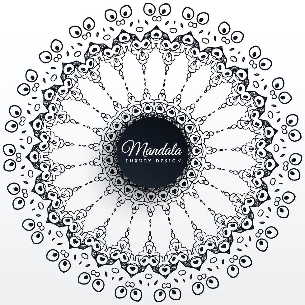 mandala dekoration design mönster bakgrund vektor