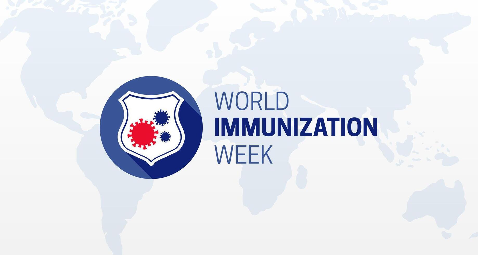 Blau Welt Immunisierung Woche Illustration Hintergrund Design vektor
