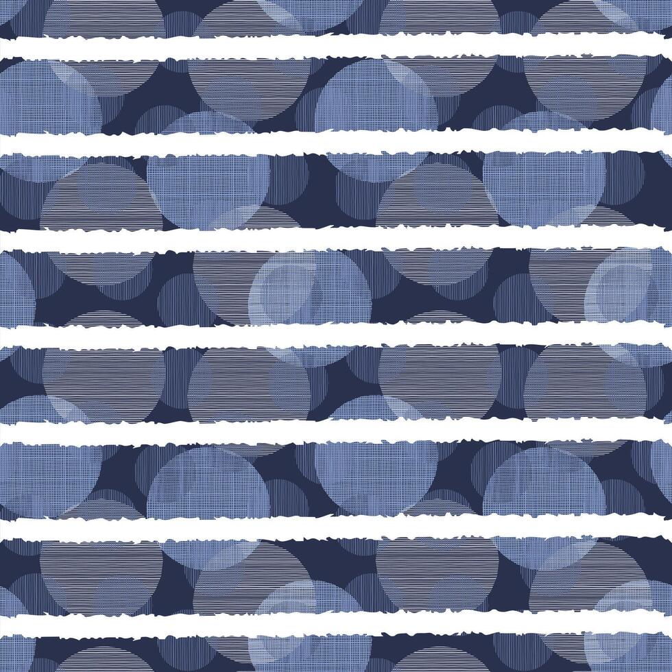 Blau nahtlos abstrakt geometrisch wiederholen Muster Hintergrund mit Weiß Streifen vektor