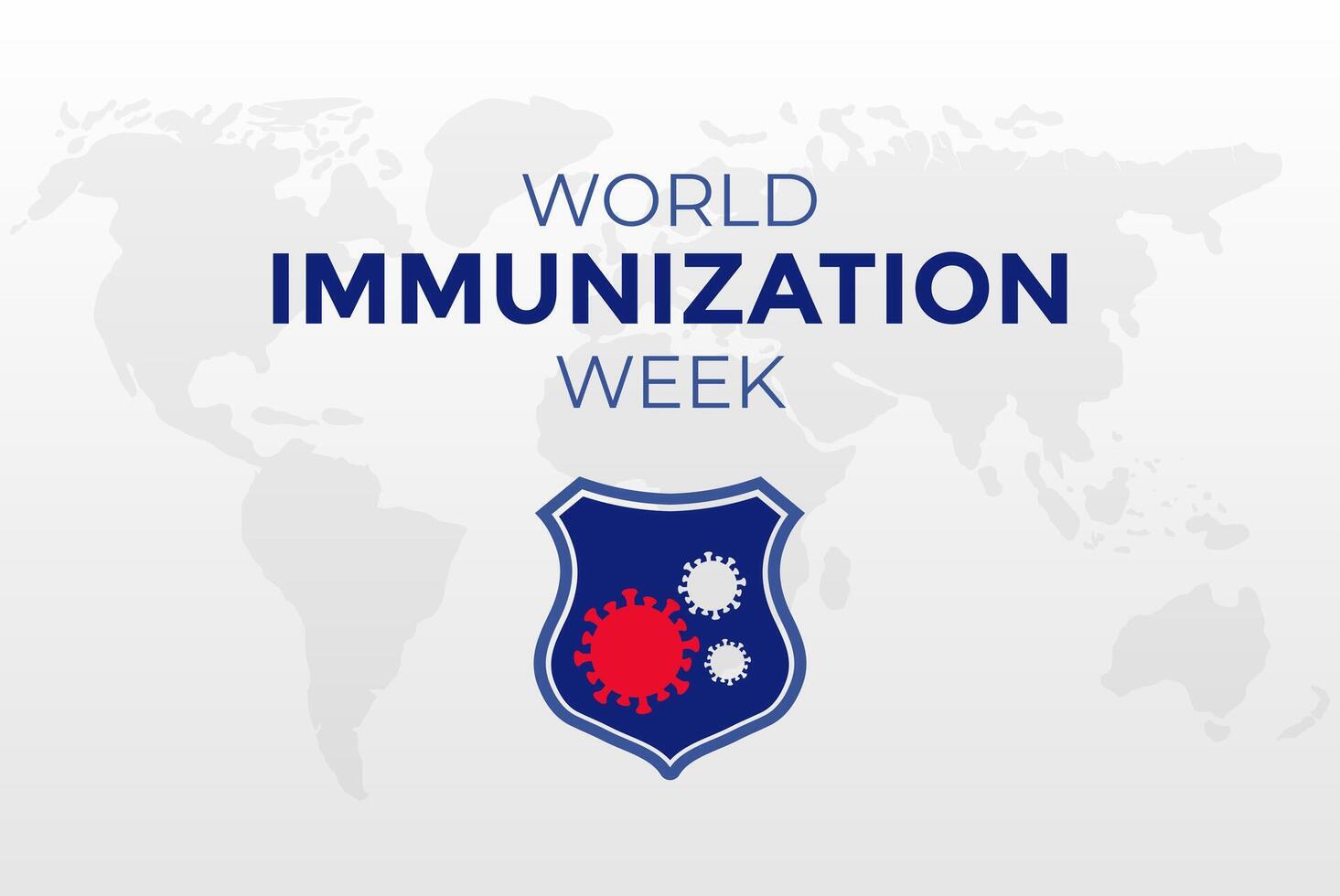 Welt Immunisierung Woche Illustration Hintergrund Design vektor