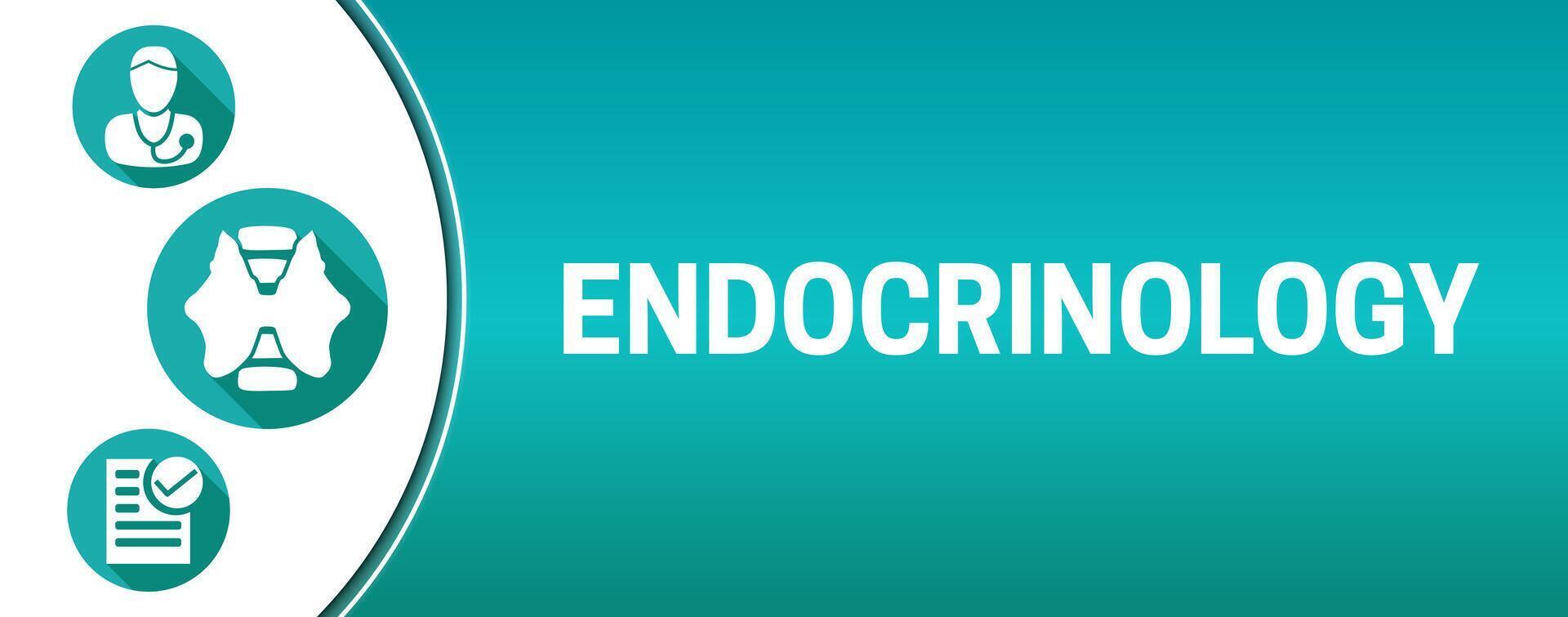 Endokrinologie medizinisch Hintergrund Design vektor