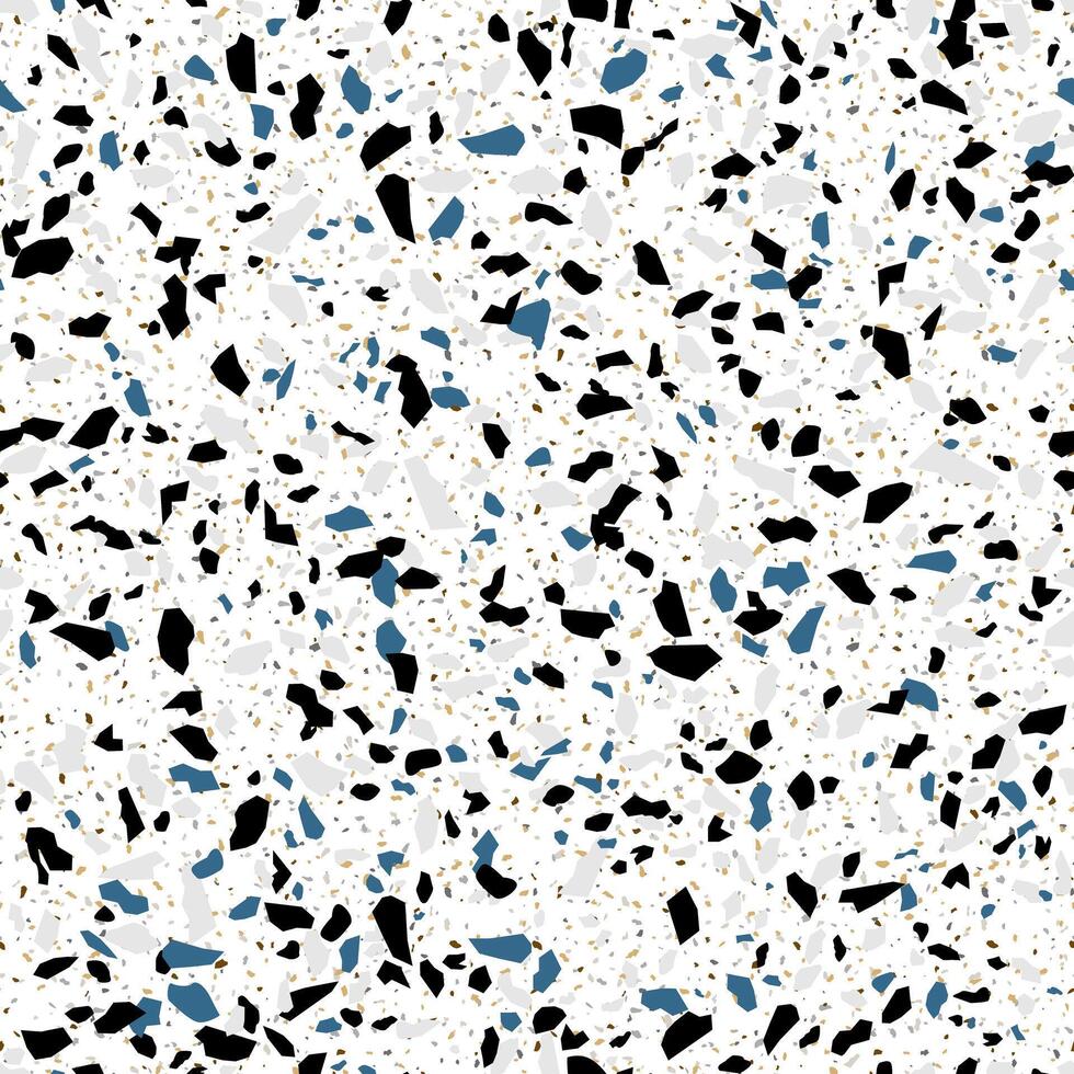 modern Terrazzo Stein Textur nahtlos Muster Design vektor