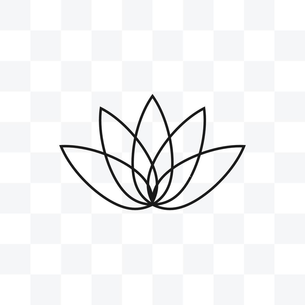 Blume, Lotus Symbol. Illustration, eben Design. vektor