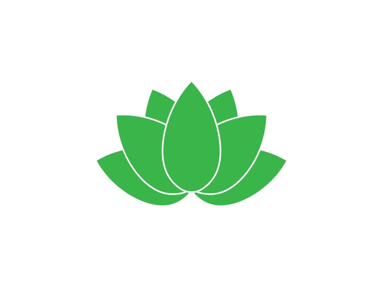 Blume, Lotus Symbol. Illustration, eben Design. vektor