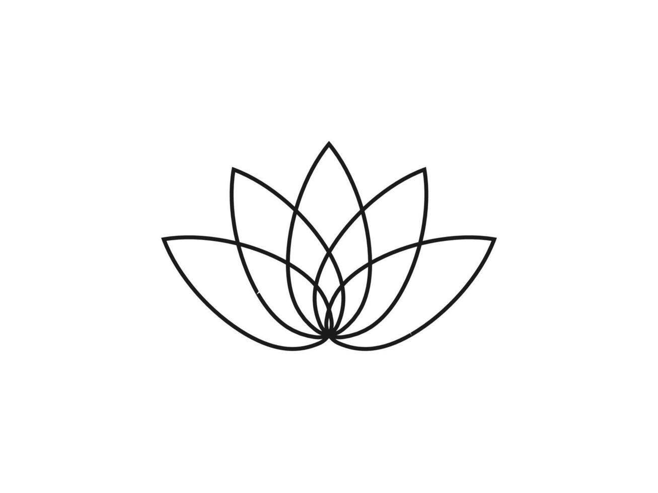 Blume, Lotus Symbol. Illustration, eben Design. vektor