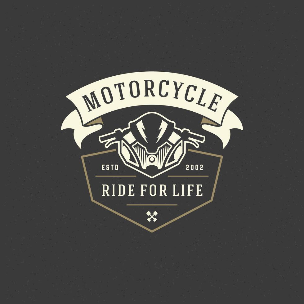 Sport Motorrad Logo Vorlage Design Element vektor