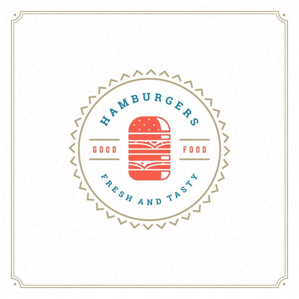 Burger Logo Illustration. vektor