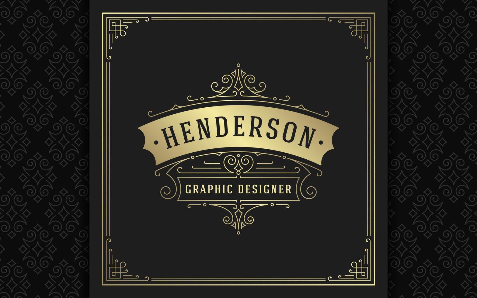 Jahrgang Logo elegant gedeiht Linie Kunst anmutig Ornamente viktorianisch Stil Vorlage Design vektor
