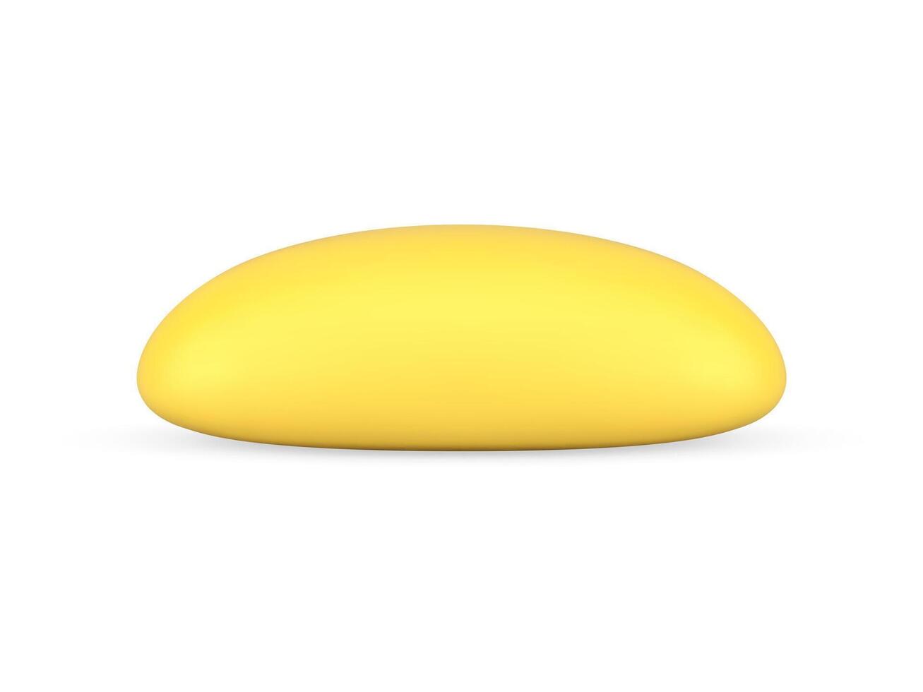 Gelb Weizen hausgemacht lange Laib frisch Backen Essen Produkt realistisch 3d Symbol Illustration vektor