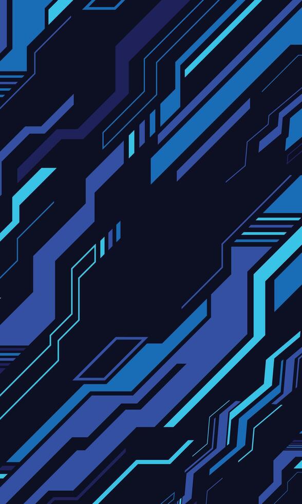 cyberpunk teknologi digital blå abstrakt tapet vektor