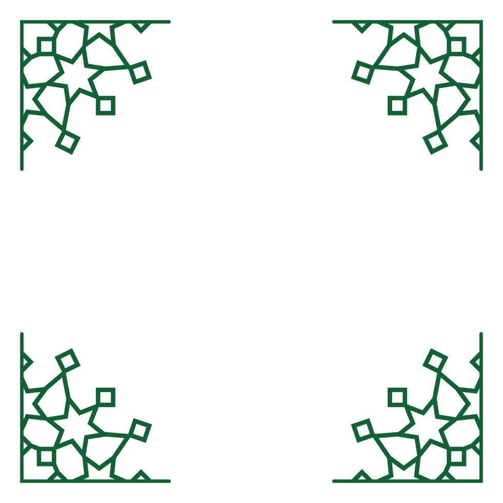 arab amerikan arv månad mosaik- design element ram vektor