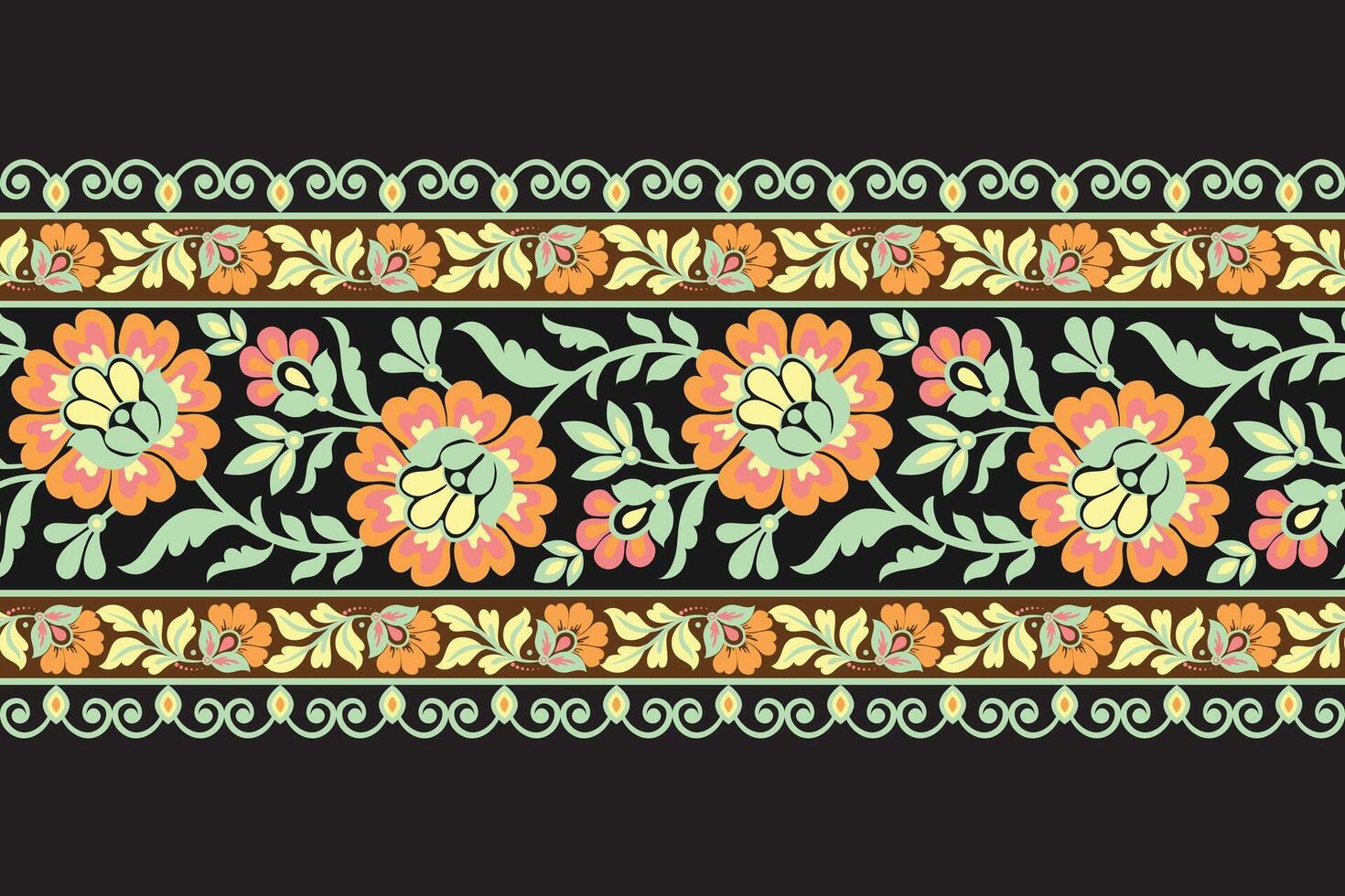 sömlös mönster bakgrund geometrisk etnisk orientalisk ikat sömlös mönster traditionell design för bakgrund, matta, tapet, Kläder, omslag, batik, tyg, illustration broderi. vektor