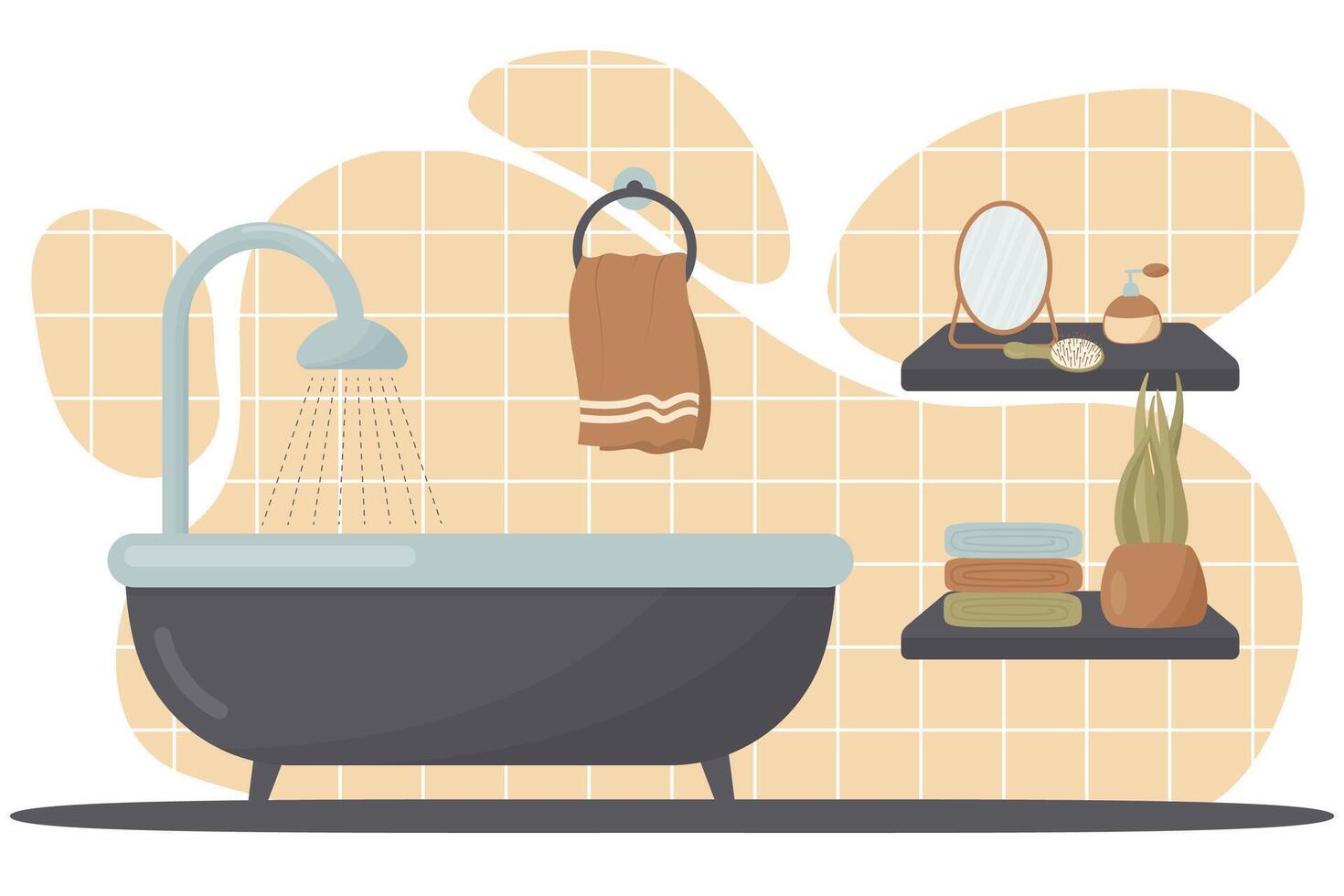 Badezimmer Innere Illustration vektor