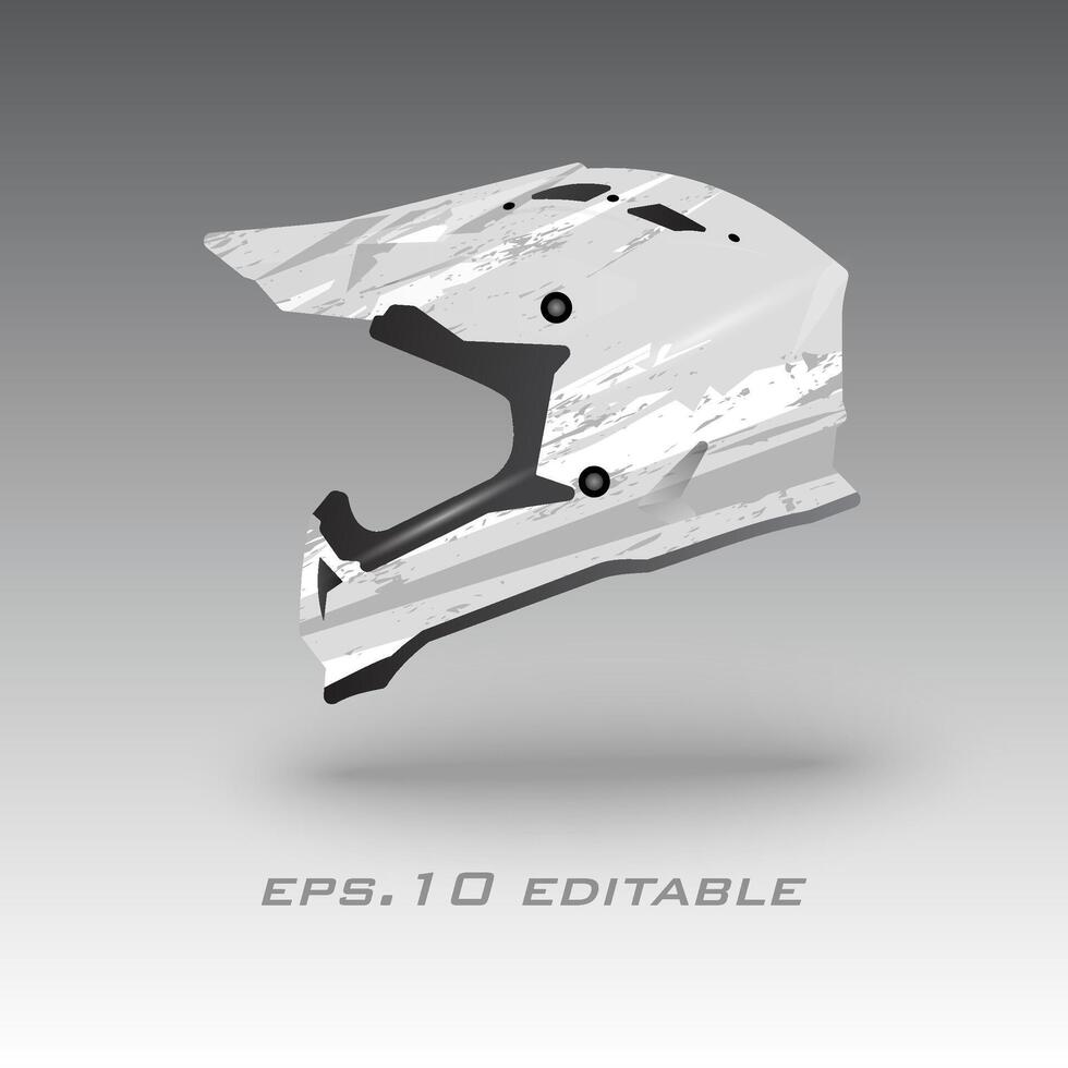 Moto-Cross Fahrrad Helm wickeln Design Folge 10 vektor