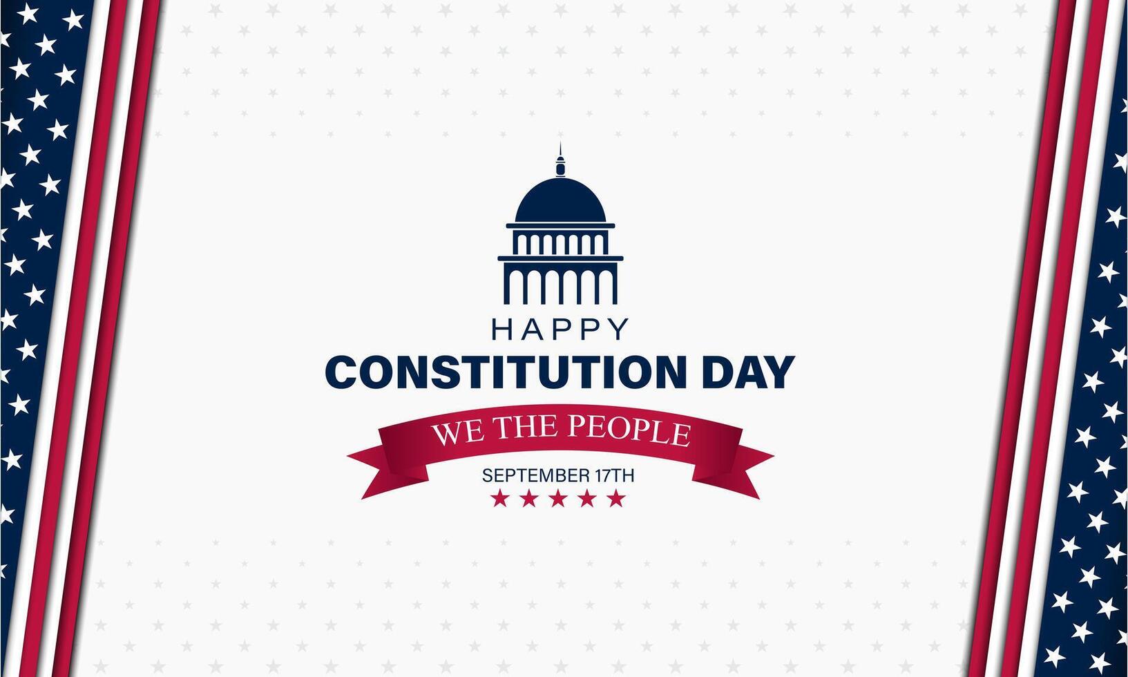 glücklich Verfassung und Staatsbürgerschaft Tag vereinigt Zustände von Amerika Hintergrund Illustration vektor