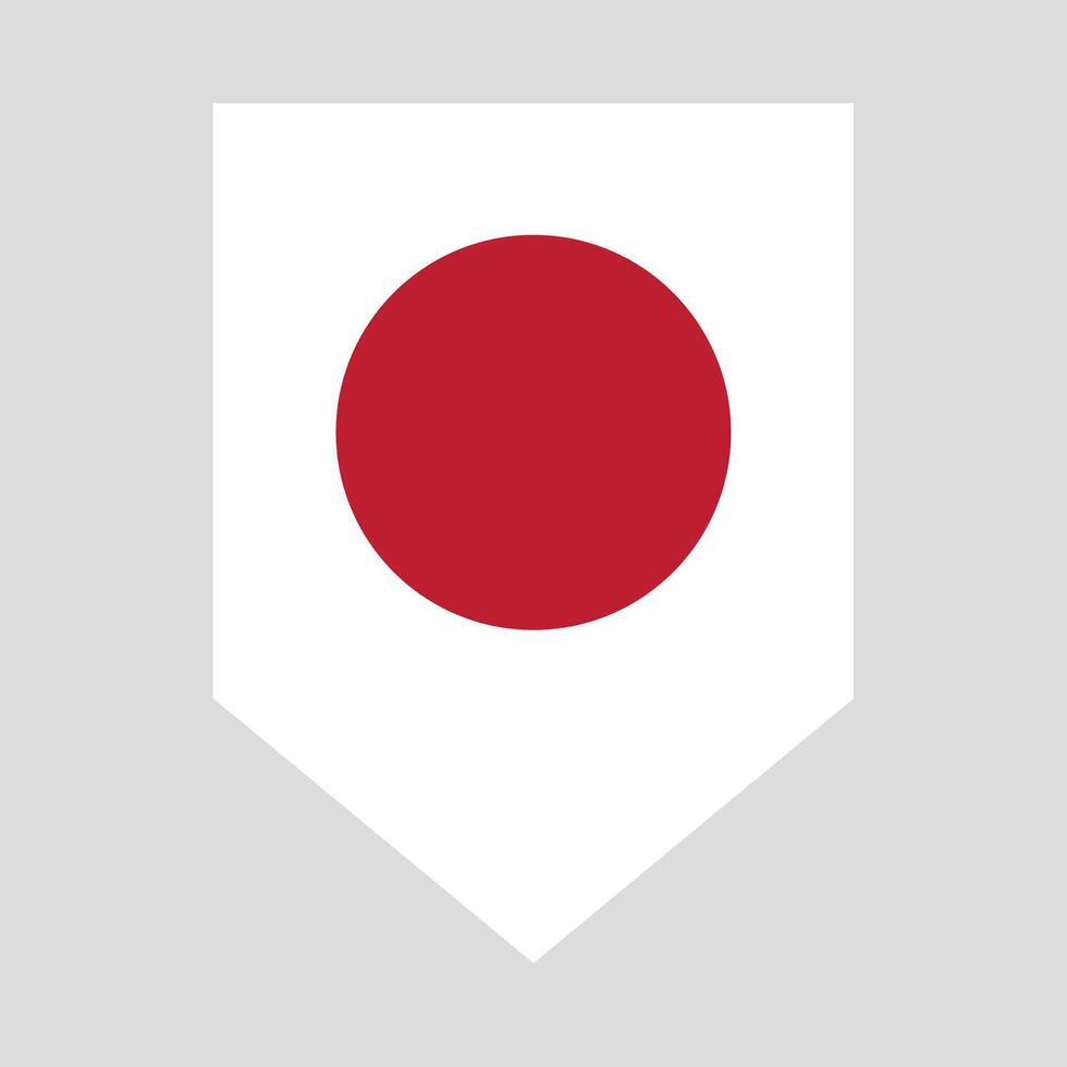 Japan Flagge im Schild gestalten Rahmen vektor