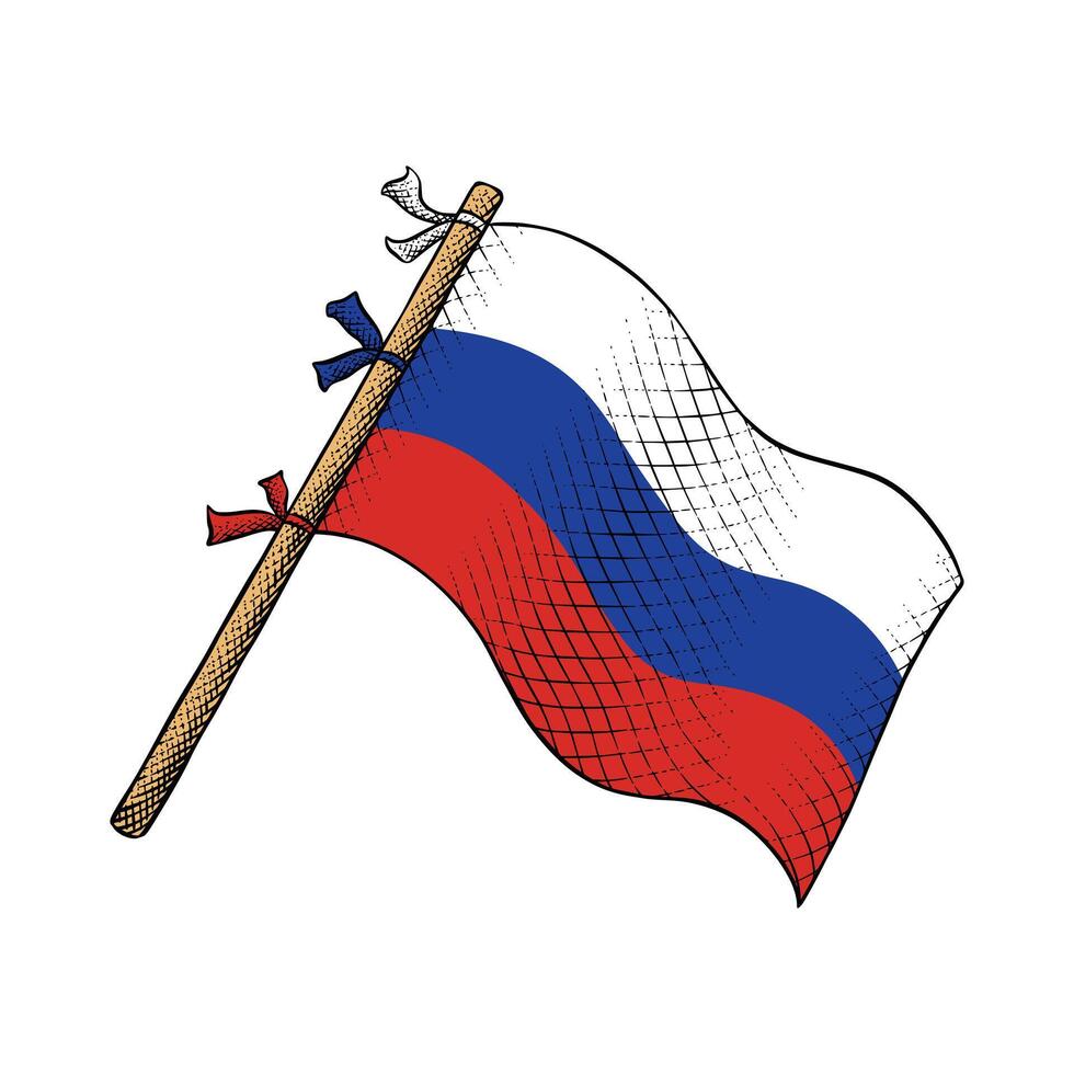 Russland Land Flagge vektor