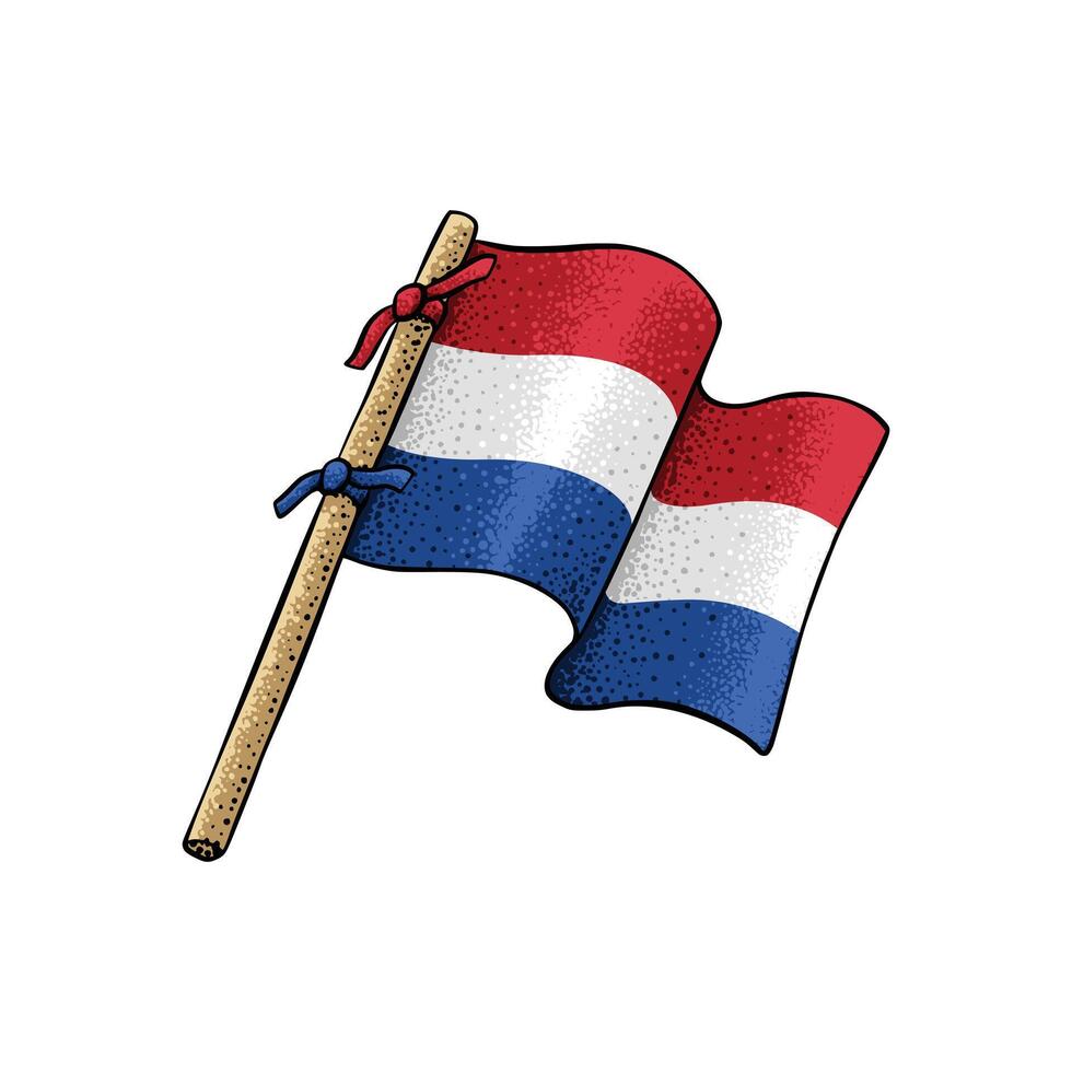 dutch Land flagga vektor