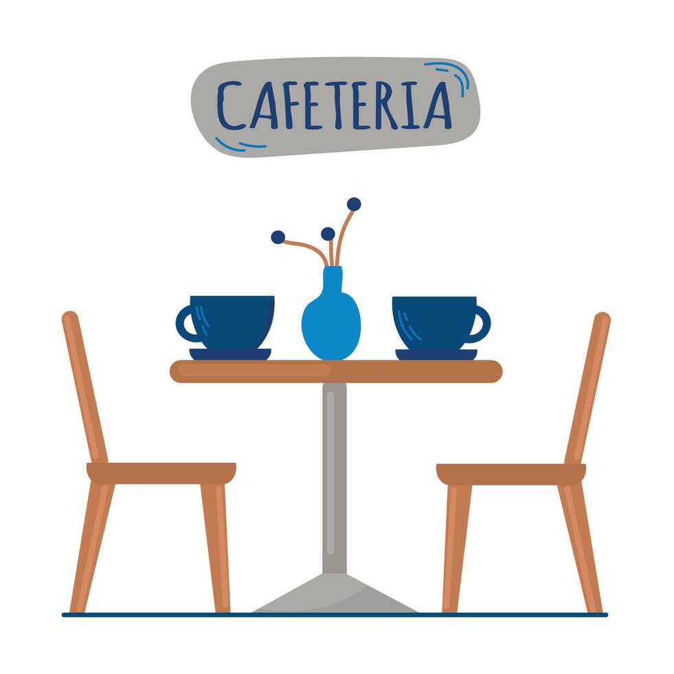 Cafeteria Symbol Clip Art Benutzerbild Logo isoliert Illustration vektor