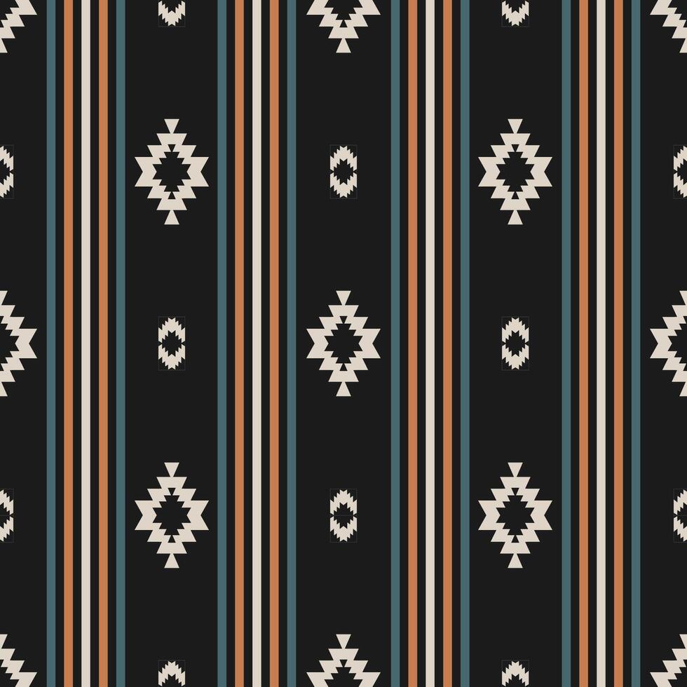Västra aztec geometrisk Ränder mönster. aztec geometrisk färgrik Ränder sömlös mönster sydvästlig stil. etnisk geometrisk mönster använda sig av för tyg, textil, Hem dekoration element, etc. vektor