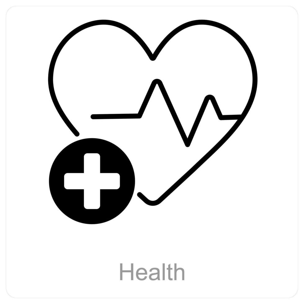 hälsa och medicin ikon begrepp vektor