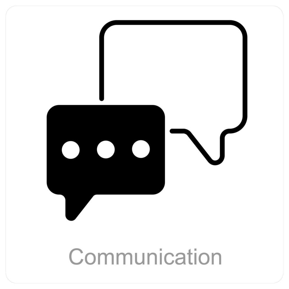 Kommunikation und Kontakt Symbol Konzept vektor