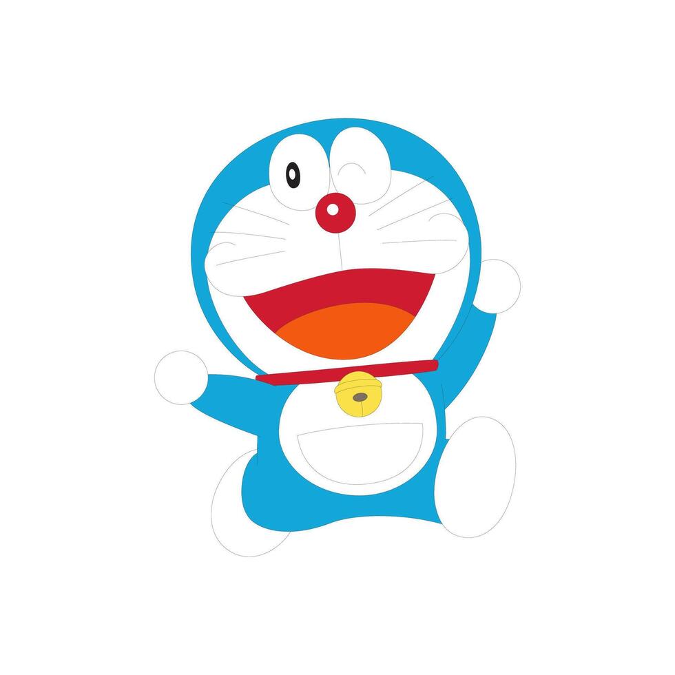 Doraemon tecknad serie fantasi karaktär japansk anime vektor